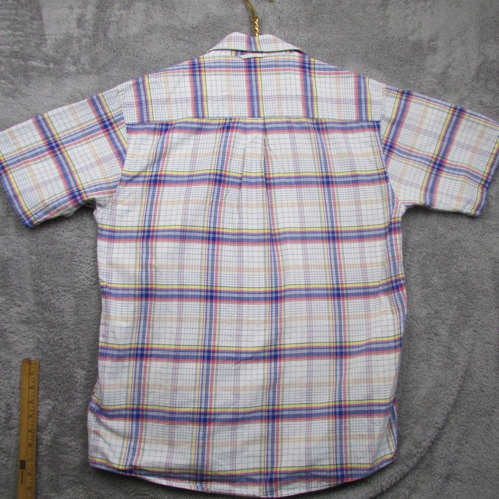 Siegfried & Company Shirt Mens Large Multicolor Plaid Short Sleeve Button Front - Picture 2 of 8